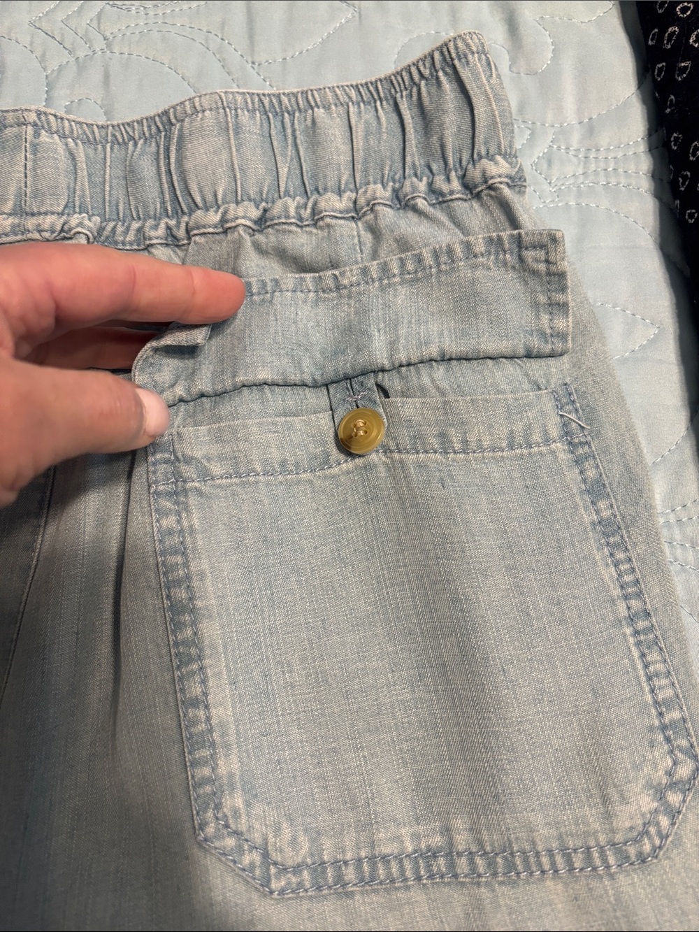 Velvet Hearts Tencel Cargo Denim Pants - Picture 9 of 9